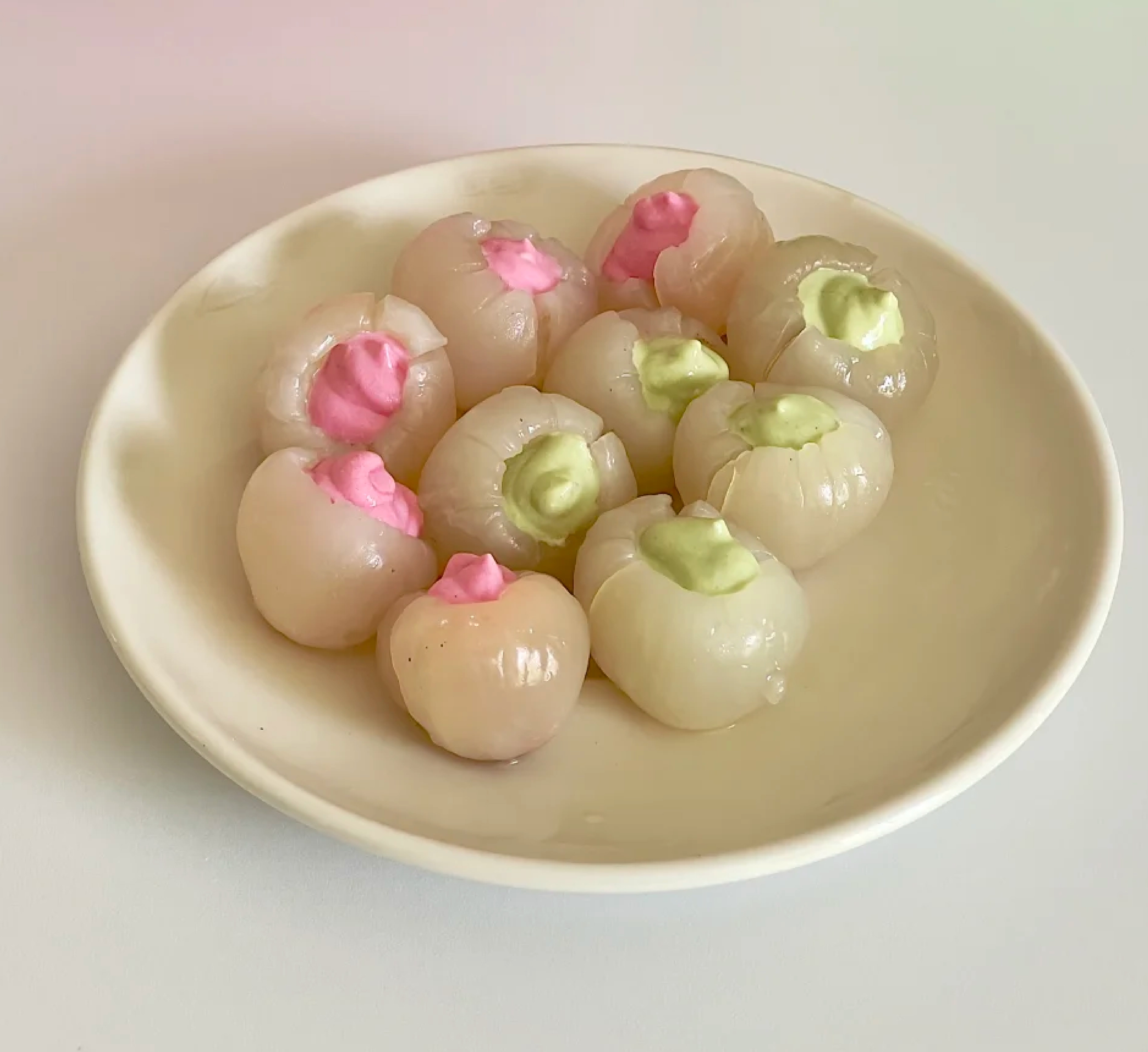Matcha Lychee Yogurt Bites