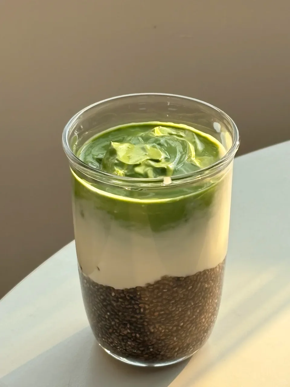 抹茶奇亚籽酸奶奶昔