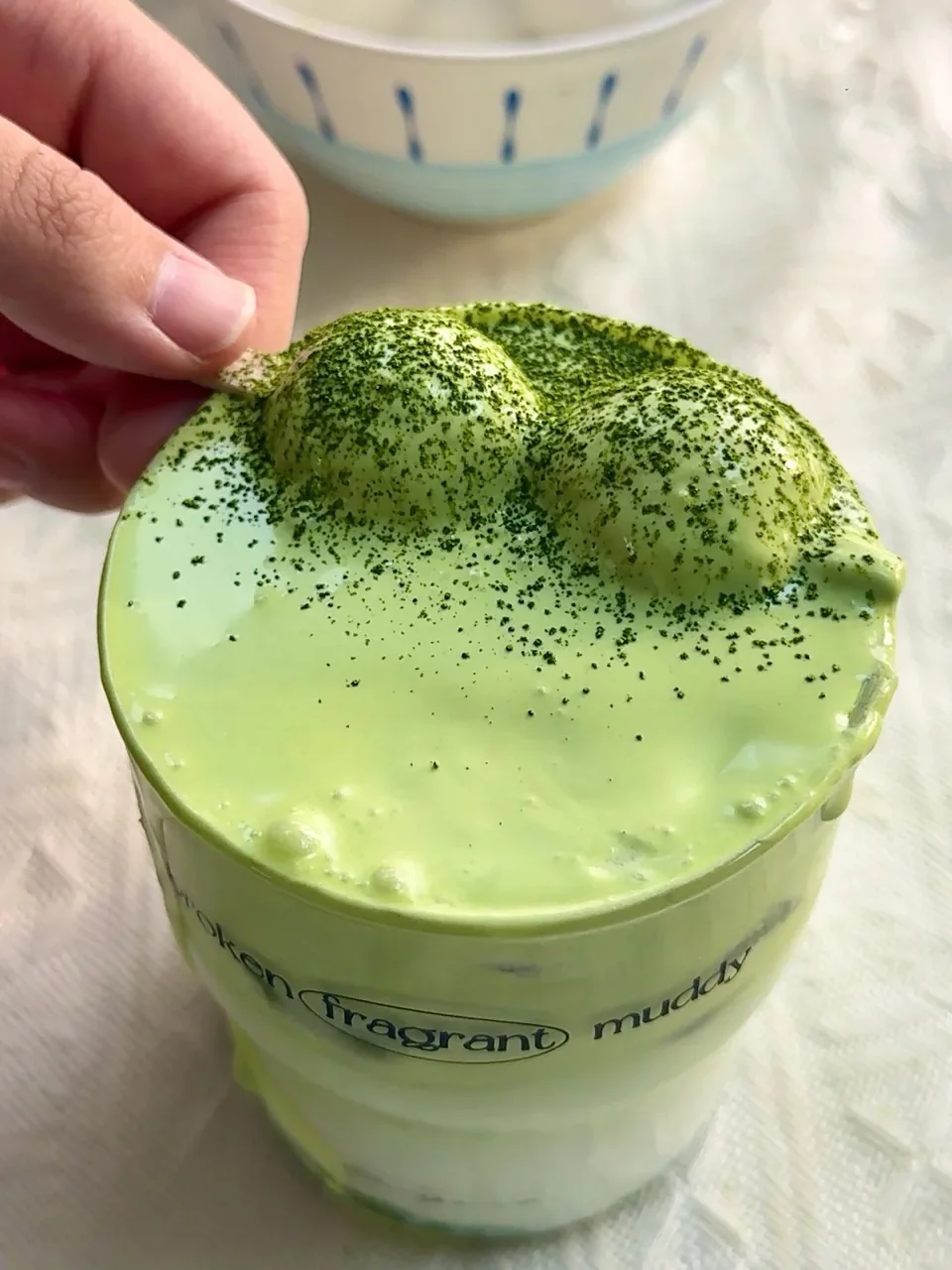 抹茶小丸子饮品