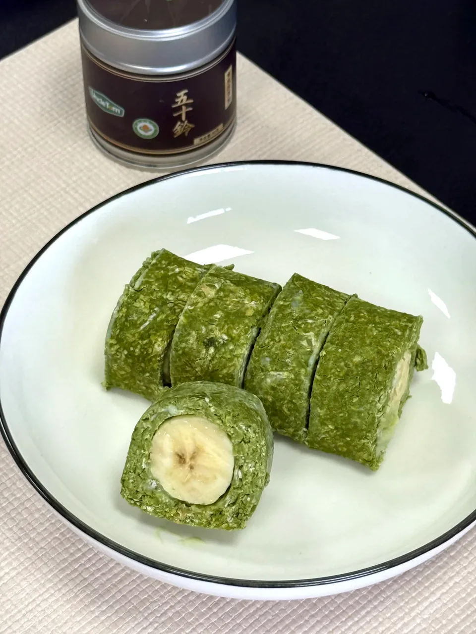 抹茶燕麦酸奶香蕉卷