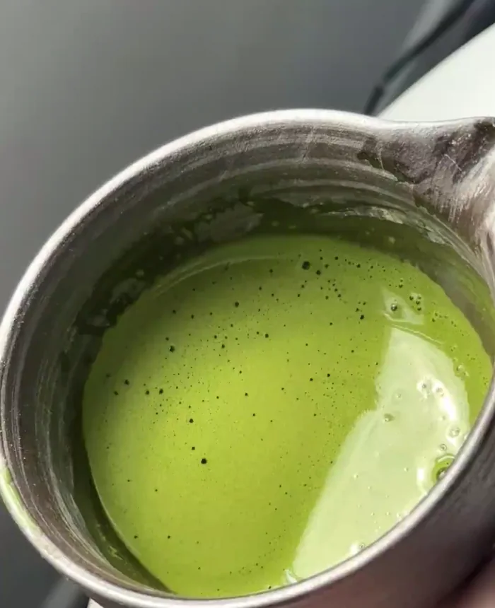 Usucha thin matcha tea with tea utensils
